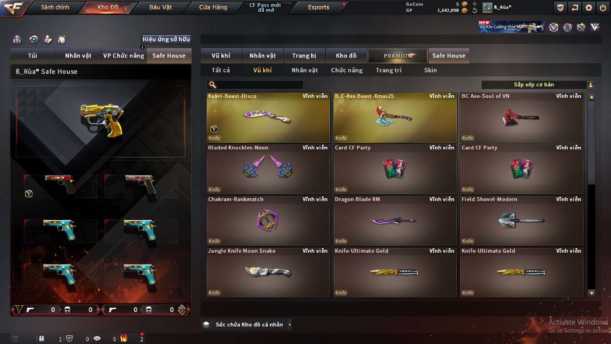 shop acc cf uy tin gia re